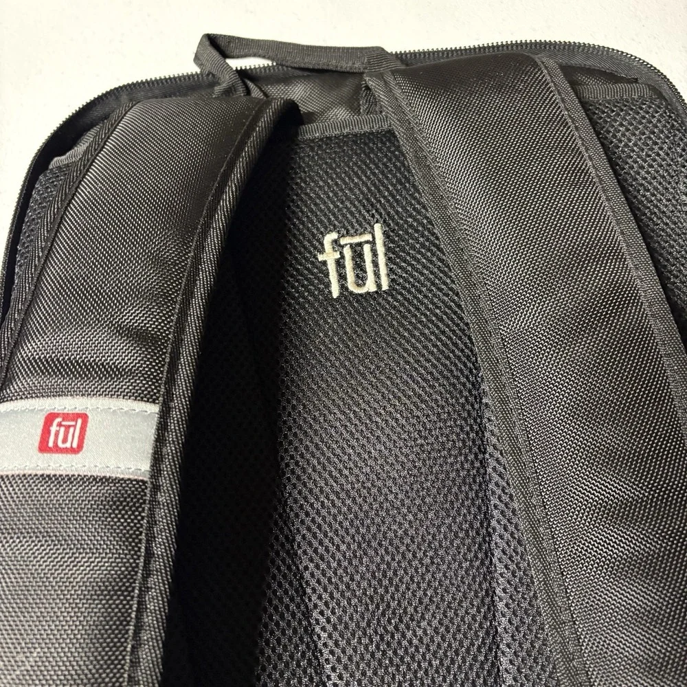 Ful Unisex Backpack‎ Black Laptop School Work Day Bag Travel NEW